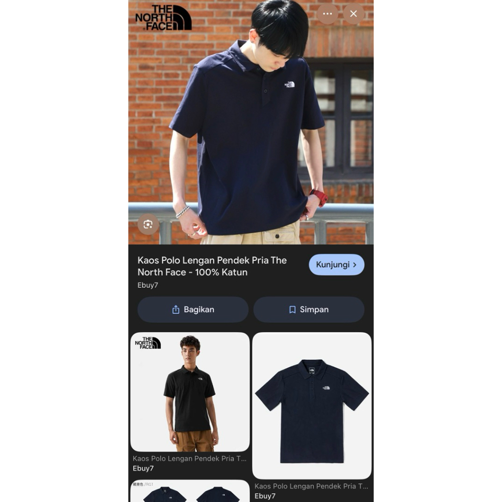 Kemeja Polo Pria The North Face