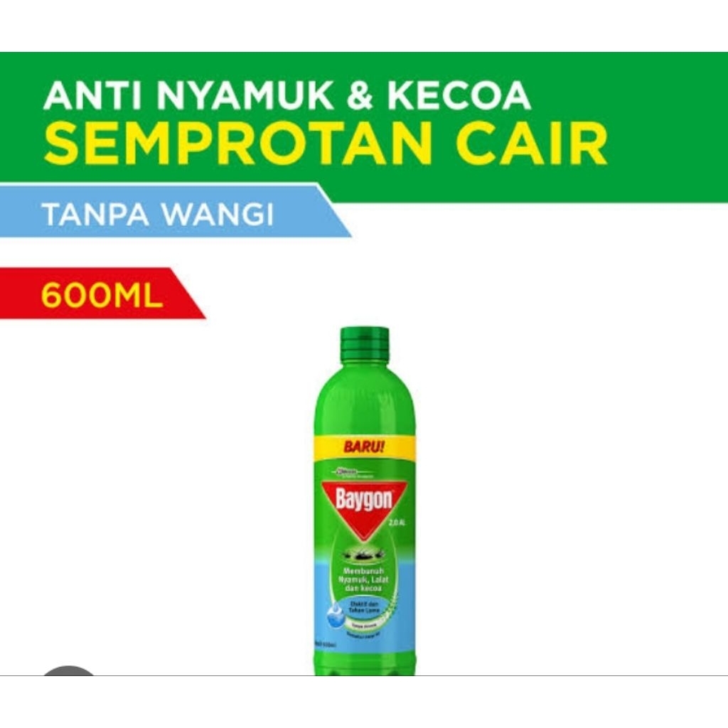 Baygon Semprotan Cair Anti Nyamuk & Kecoa Tanpa Wangi.