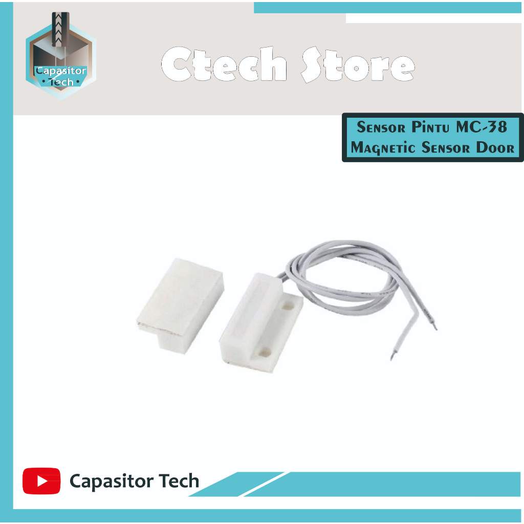 Sensor Pintu Jendela Door Window Magnet Magnetic ReedSwitch MC-38 MC38