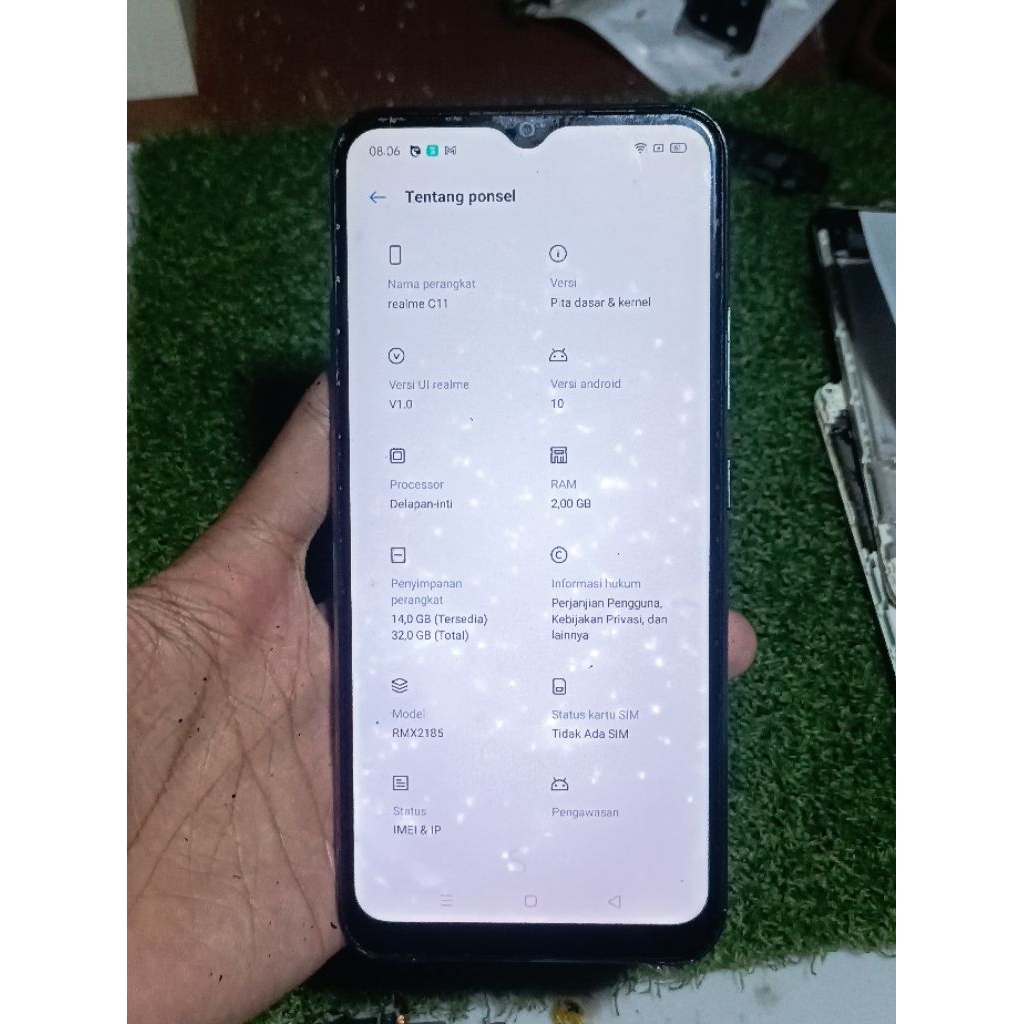REALME C11 RAM 2/32 SECOND BERGARANSI