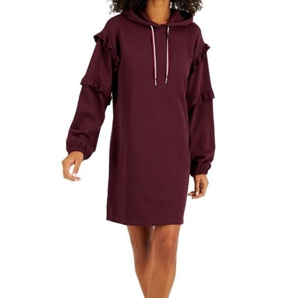 Hoodie Tunik Katun Terry