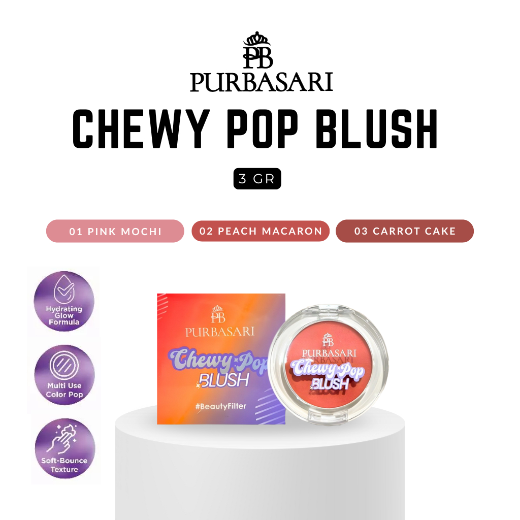 Purbasari Chewy Pop Blush / Cream Blush On Beauty Filter