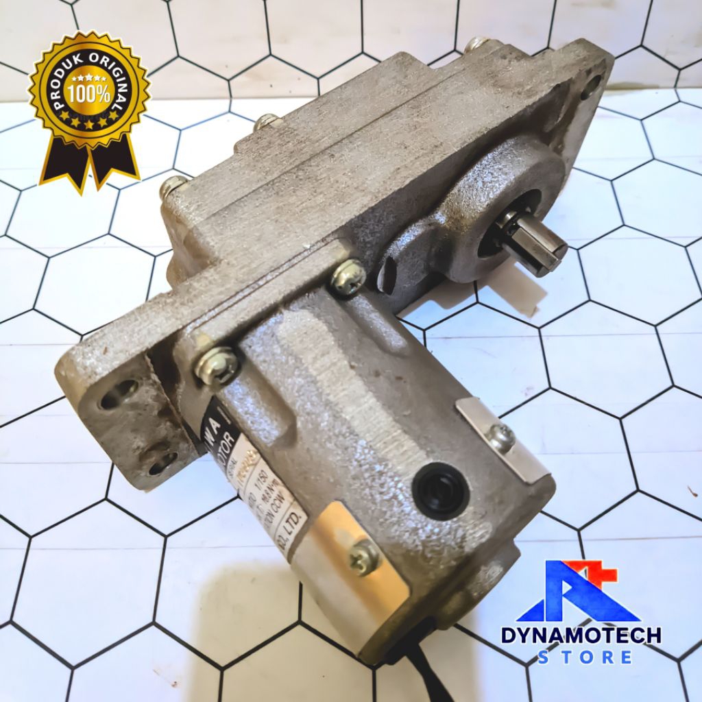 Dinamo DC Gearbox Meiwa 24V 30W 60Rpm 1:150 Torsi Tinggi-Original Jepang