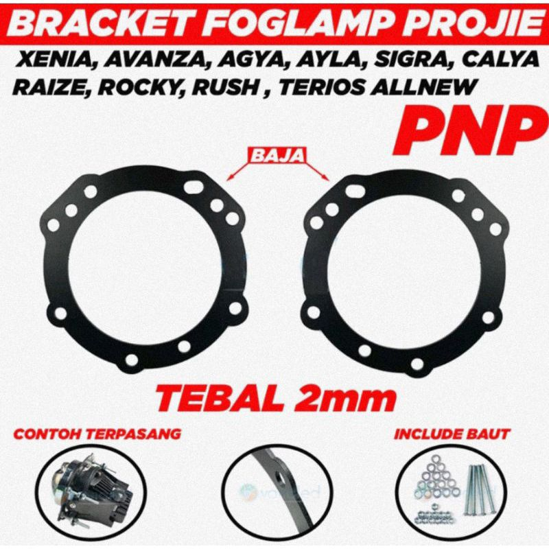 BREKET ADAFTOR PROJIE BILED FOGLAMP 3 INCH TOYOTA