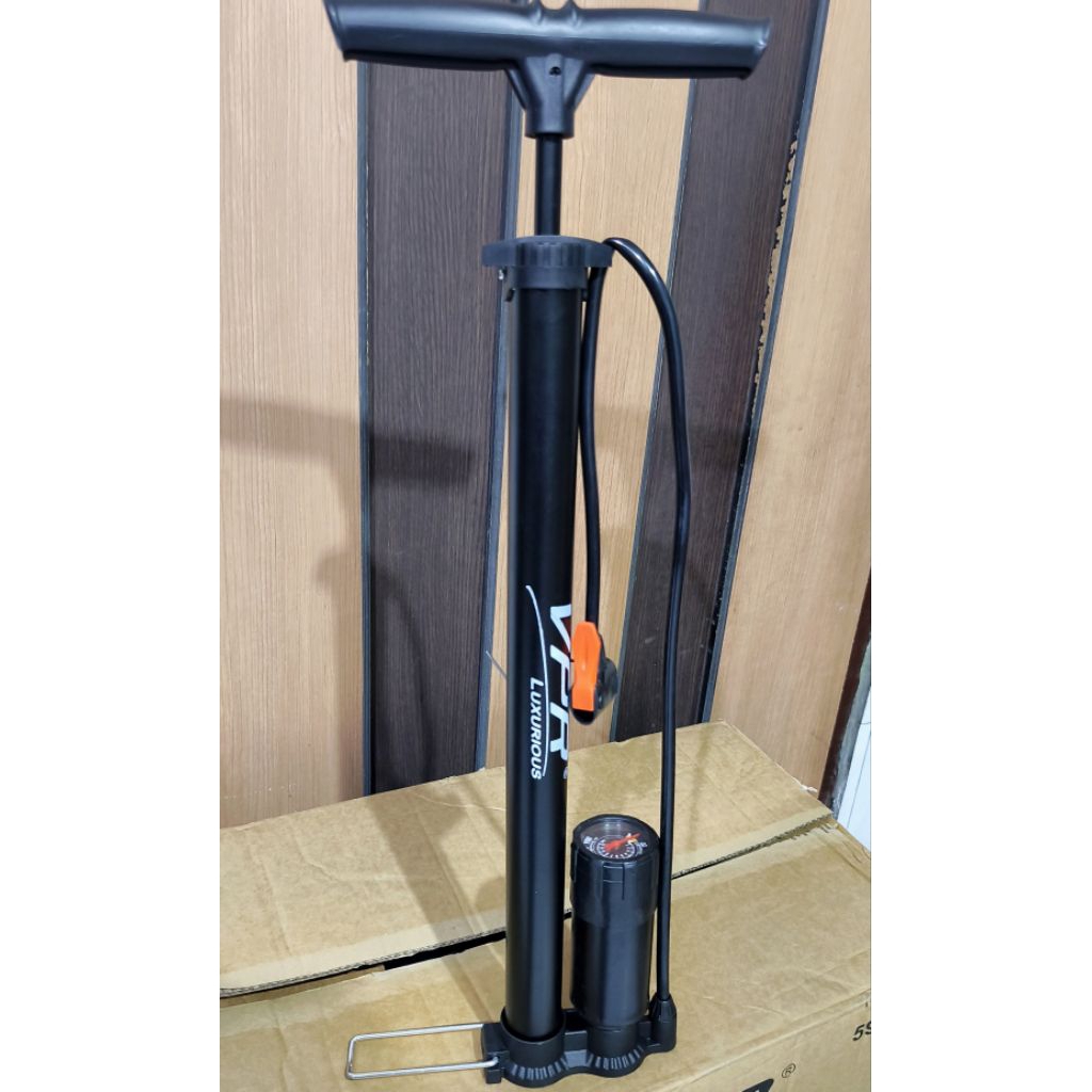 Pompa Sepeda dan Motor Tabung Aloy Hitam merk VPR/VIPER