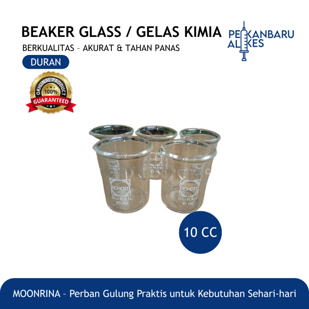 Beaker Glass Duran 10cc, 25cc & 400cc / Beaker Glass Rasotherm 2000cc / Pekanbaru Alkes