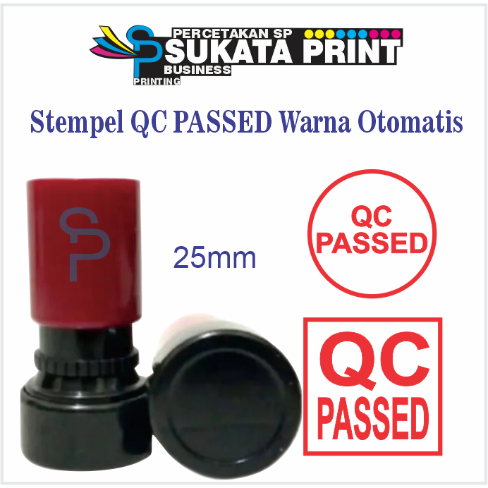 Stempel QC PASSED Warna Otomatis