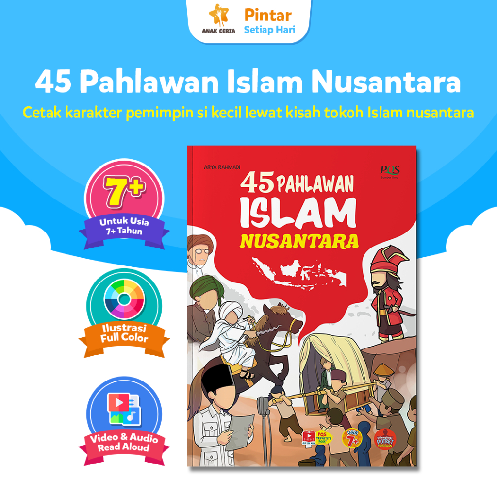 Buku Pahlawan Islam Nusantara Bergambar Anak