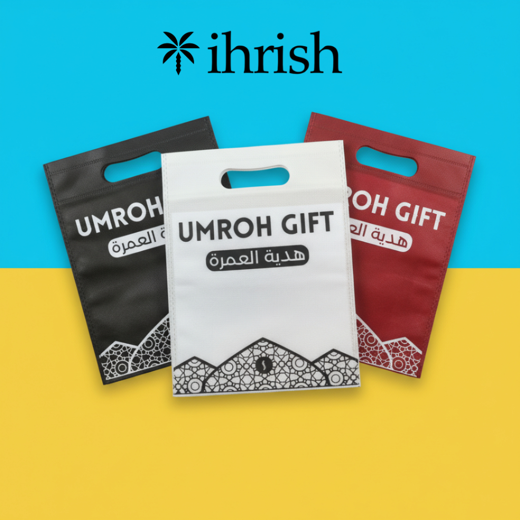 IHRISH - Tas Oleh Oleh Haji dan Umroh | Tas Kecil Oleh Oleh Umroh | Hampers Umroh Unik | Gift Umroh