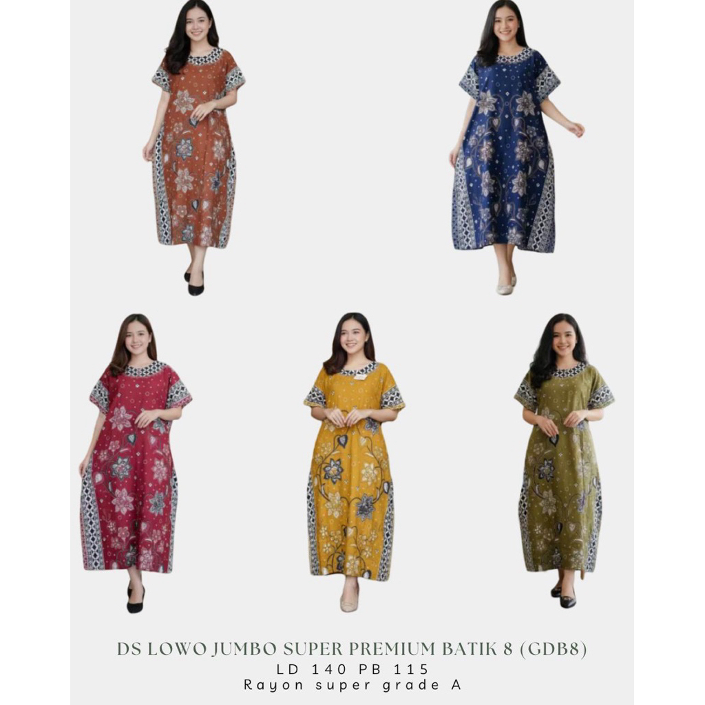 Daster Batik solo super premium model lowo/kelalawar