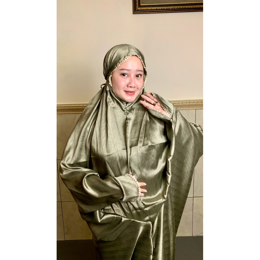 Mukena armany jacquard zahra terusan