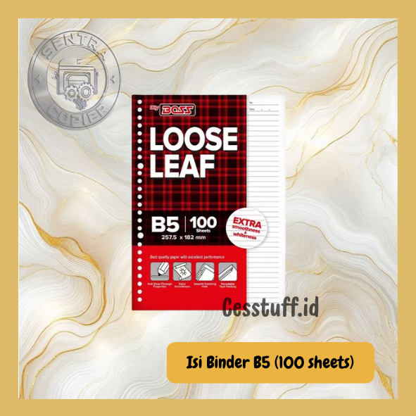 Isi Binder B5 Isi 100 Lembar