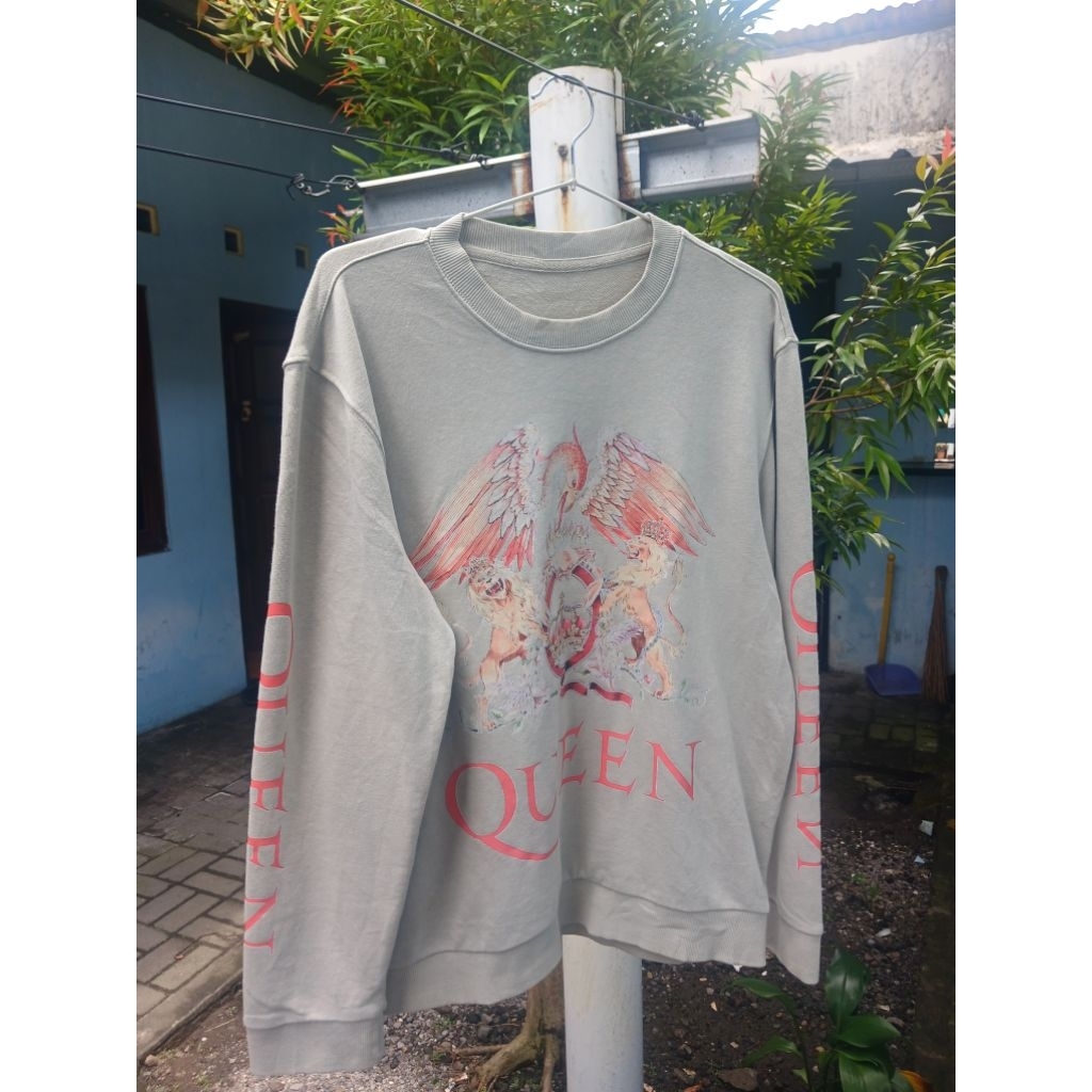 Sweat Shirt Kaos Lengan Panjang Band Queen