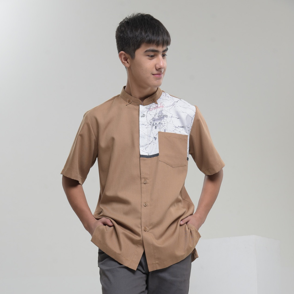 Kemko Izyan Rabbani Kemeja Koko Zumi Manset Rabbani Panjang