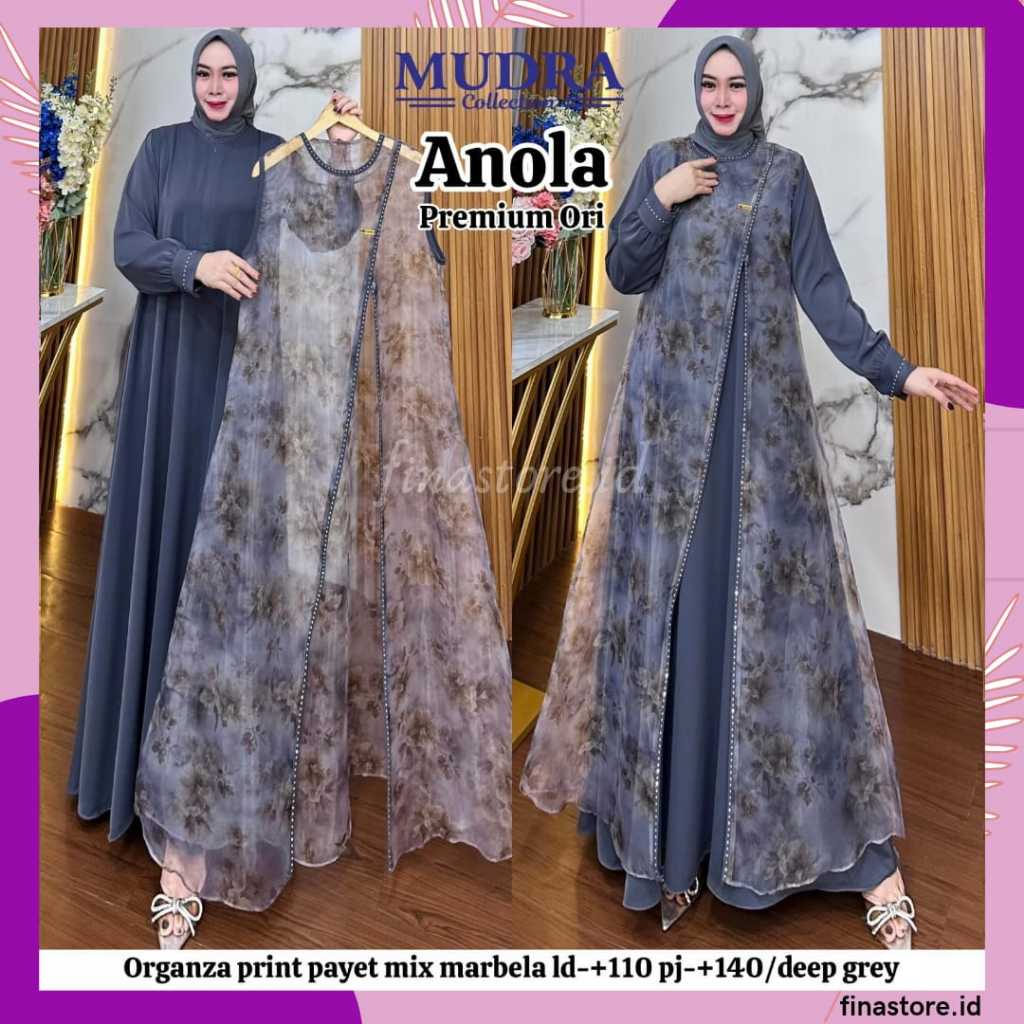 Gamis Mudra Collection / Gamis Terbaru / Gamis Wanita / Gamis Premium / Gamis Pesta / One Set / Sete