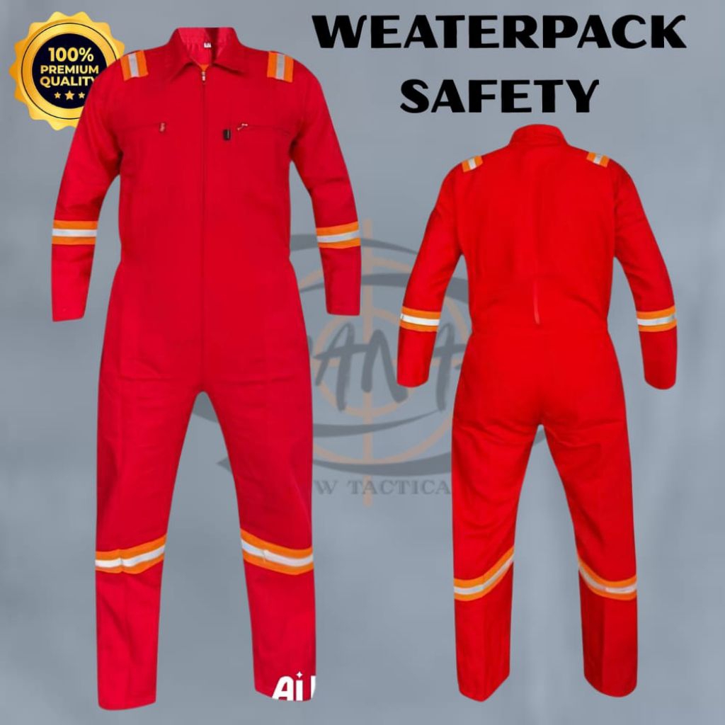 SETELAN WEARFACK SAFETY LIST OREN/SERAGAM KERJA PROYEK PRIA DAN WANITA