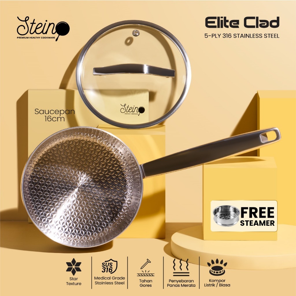 Stein Elite Clad Saucepan 16 CM Steamer