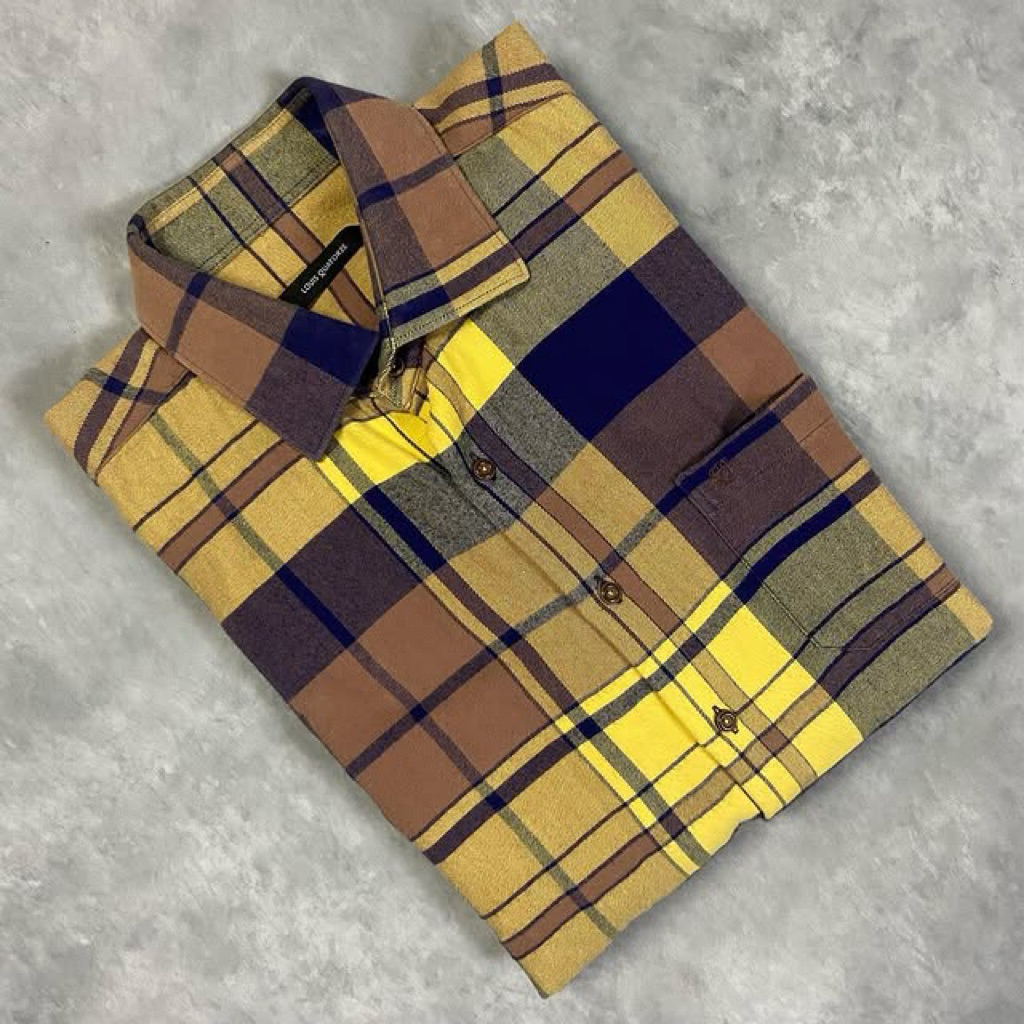 KEMEJA FLANNEL by LOUIS QUATORZE | KEMEJA KANTOR | FLANNEL KECE