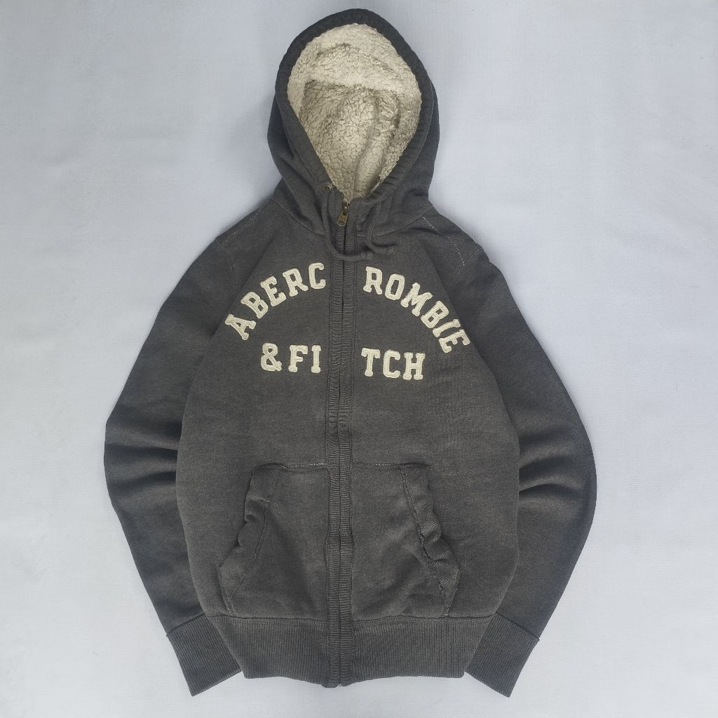 Hoodie Zhiper Sherpa Abercrombie & Fitch Original