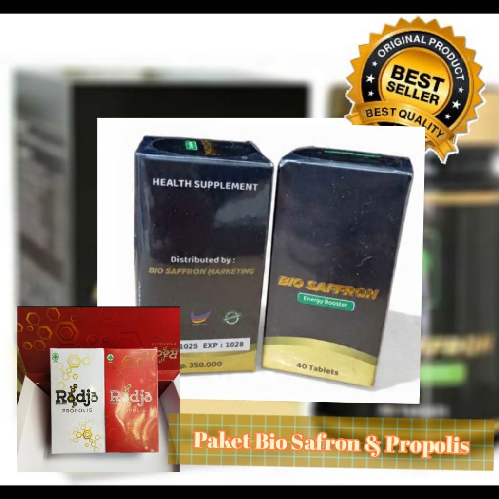 Paket Bio Saffron dan Propolis Radja