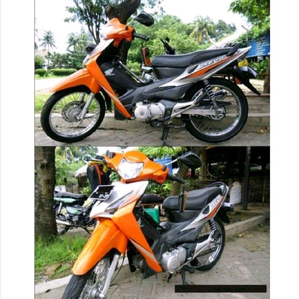 Fender Front Spakbor Slebor Depan Orange Oren Honda Revo 100 Lama Original AHM 61100-KVR-600PEO