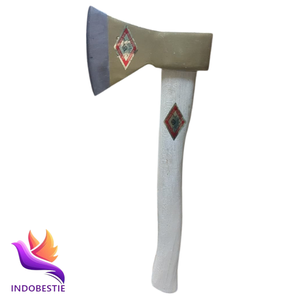 Kampak Mas Gagang Kayu 600 Gram Cap Mata Eye Brand Kapak Belah Potong Kayu Besar 600g Berkualitas IB