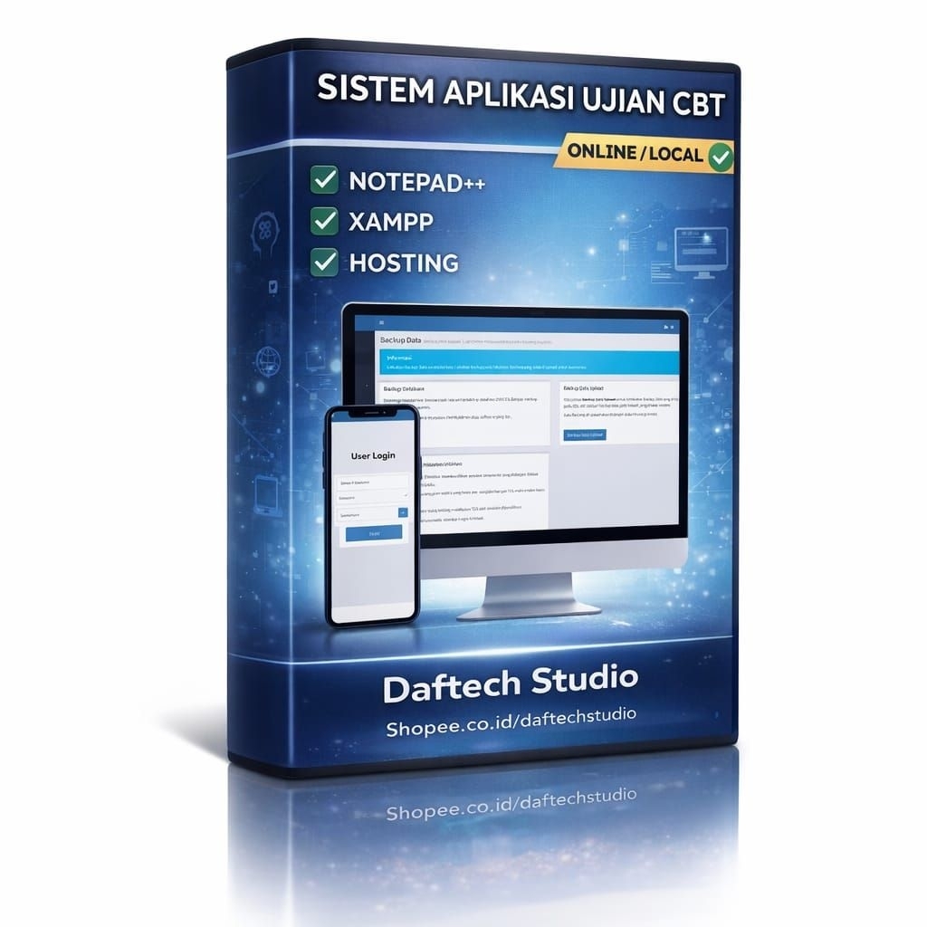 Aplikasi Ujian Online CBT Berbasis web php 5