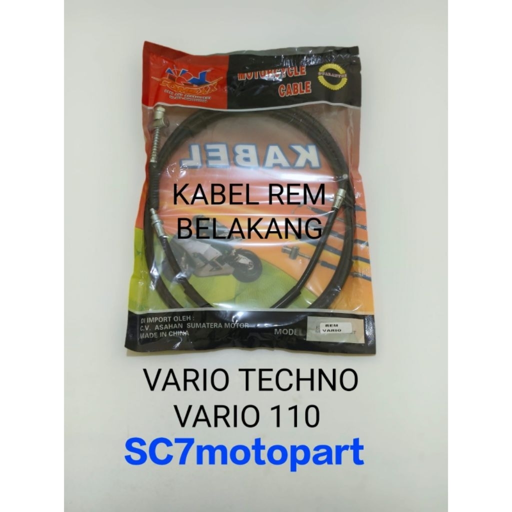 KABEL TALI REM BELAKANG VARIO TECHNO 125 VARIO VARIO 150 VARIO 110 (KZR) GOMEX