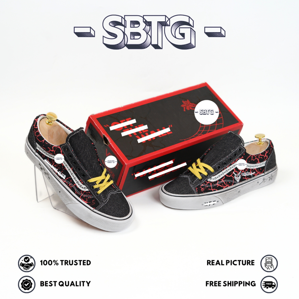 SBTG - Sneakers Vans Os Style 36 Stranger Things Series Pria Made In China 100% BNIB