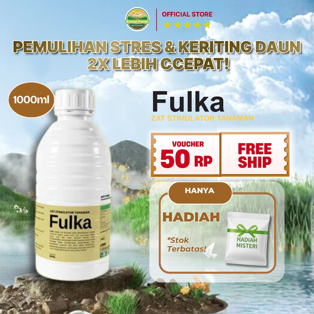 [ HOT] Pupuk Perangsang Buah Booster Fulka 1000ml - Membantu pembesaran buah
