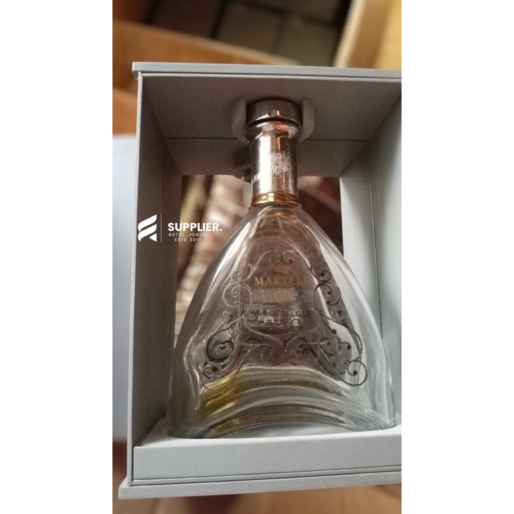 Botol bekas botol kosong Martell XXO Limited, cocok untuk pajangan, cocok untuk koleksi, cocok untuk