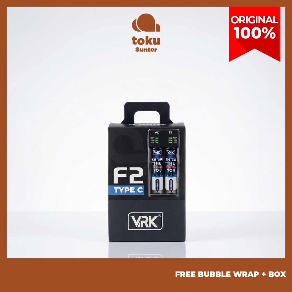 VRK F2 CHARGER BATTERY CHARGER BATERAI VRK F2 TYPE C VRK