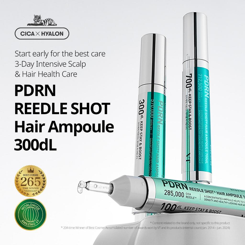 VT PDRN Reedle Shot Hair Ampoule 100dL 15ml / VT PDRN Hair Ampoule 100dL Scalp Nourishment Care
