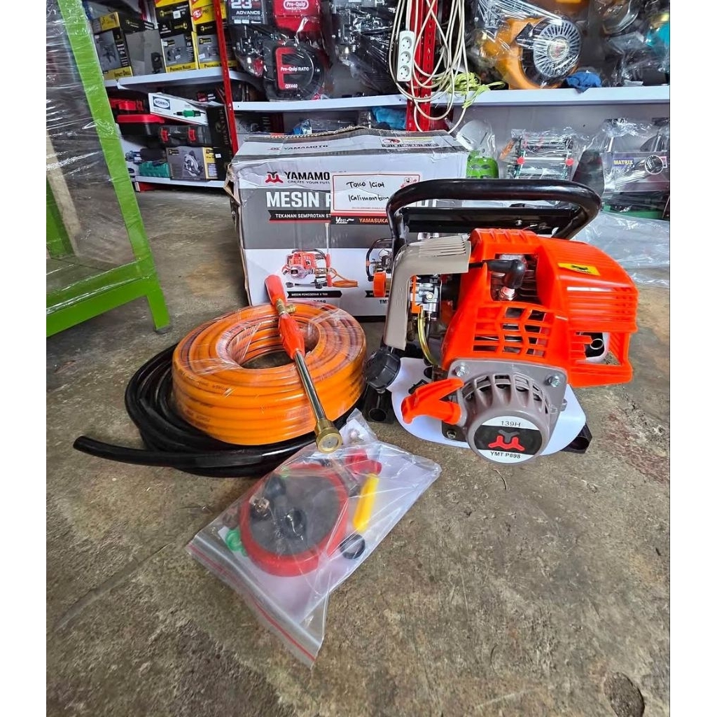 Mesin semprot air atau hama sancin mini Yamamoto 4 Tak + Selang 20M