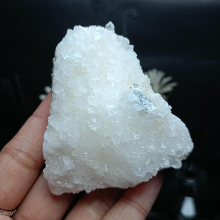 Natural Clear Quartz Druzy Cluster Sparkling blink blink Brazil (2)