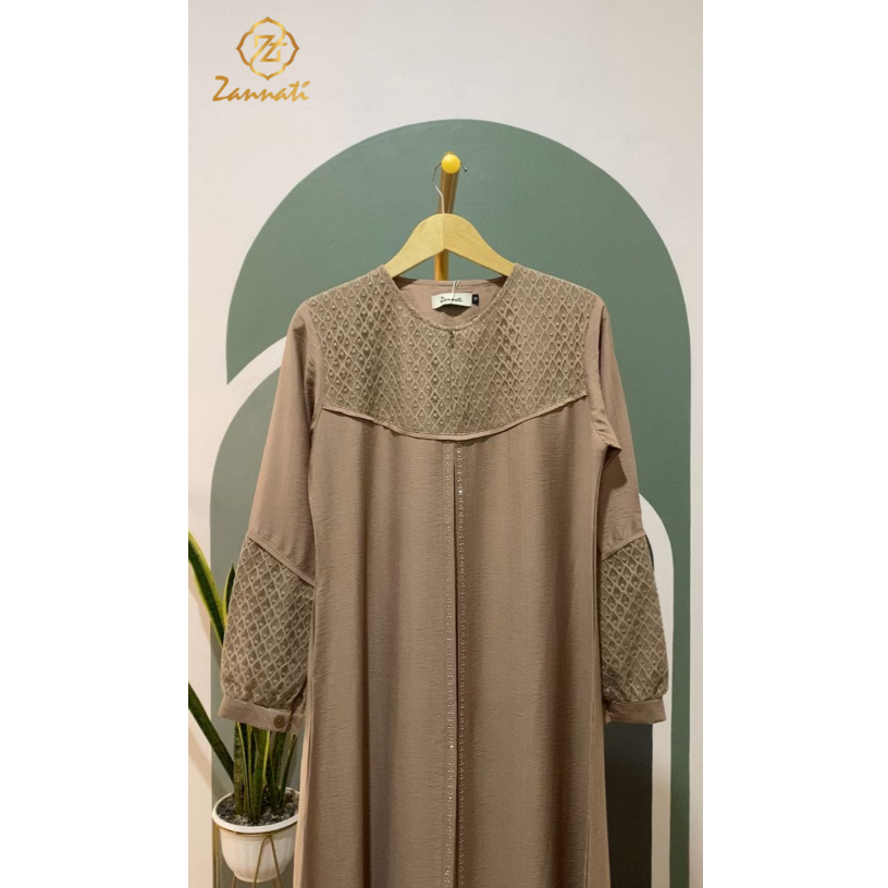 Gamis Couple Ibu & Anak Usia 2-18 Tahun Outer Brukat