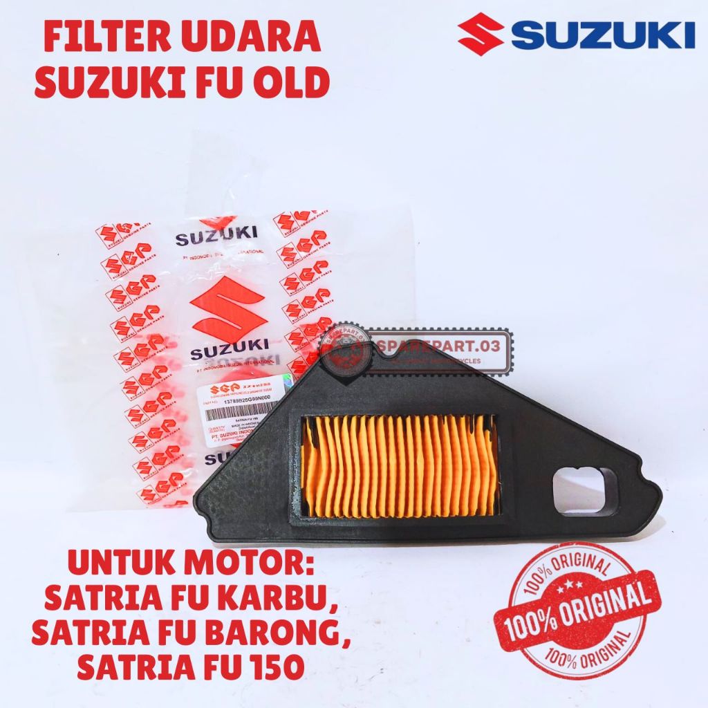 FILTER UDARA ORIGINAL SUZUKI SATRIA FU OLD, SATRIA FU KARBU, SATRIA FU BARONG, SATRIA FU 150