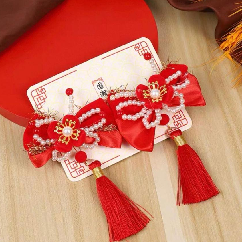 SET JEPITAN RAMBUT ANAK PEREMPUAN CHINA / PITA IMLEK CHINA PEREMPUAN PREMIUM