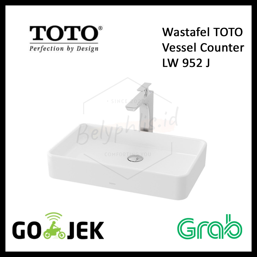 TOJA LW 952 J | LW952J | Wastafel Toto | Vessel Counter Lavatory (BODY ONLY)