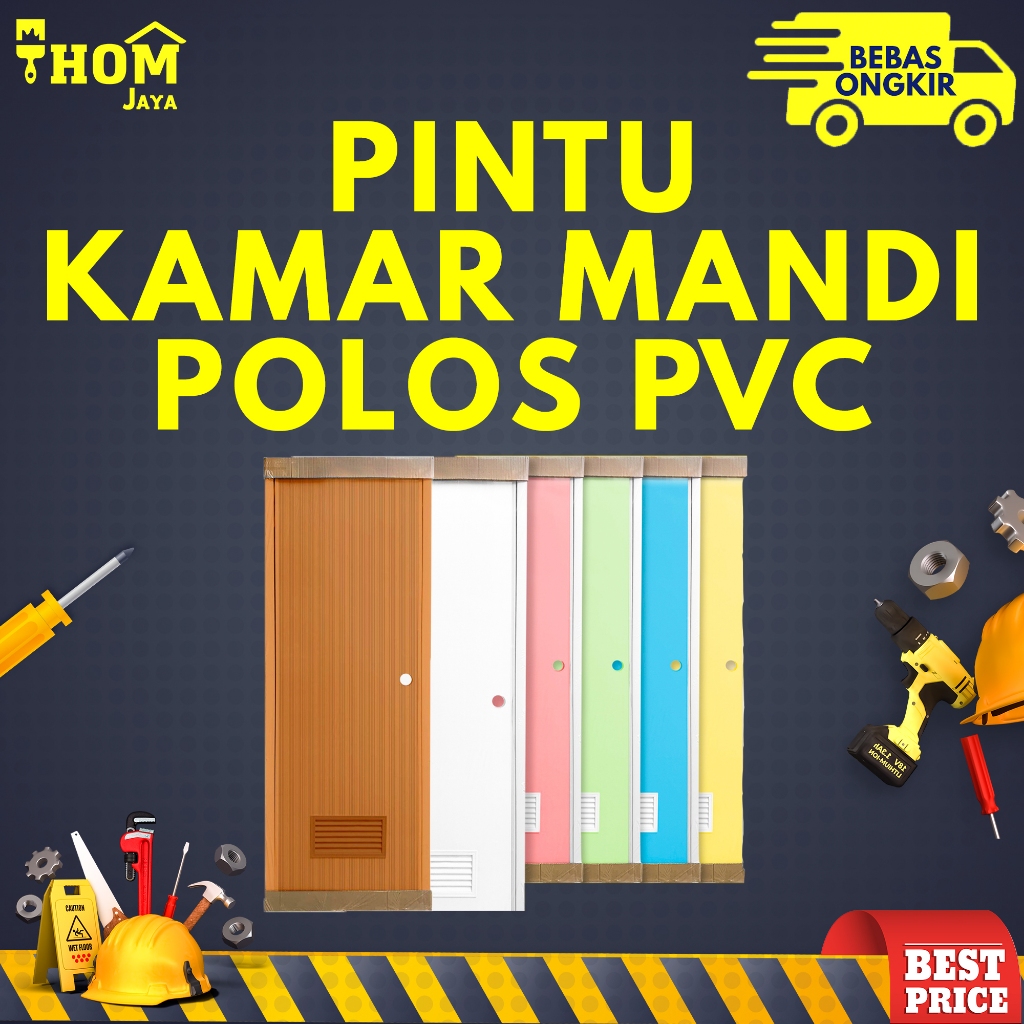 PINTU KAMAR MANDI PVC POLOS / PINTU KAMAR MANDI PVC - BERBAGAI MACAM WARNA