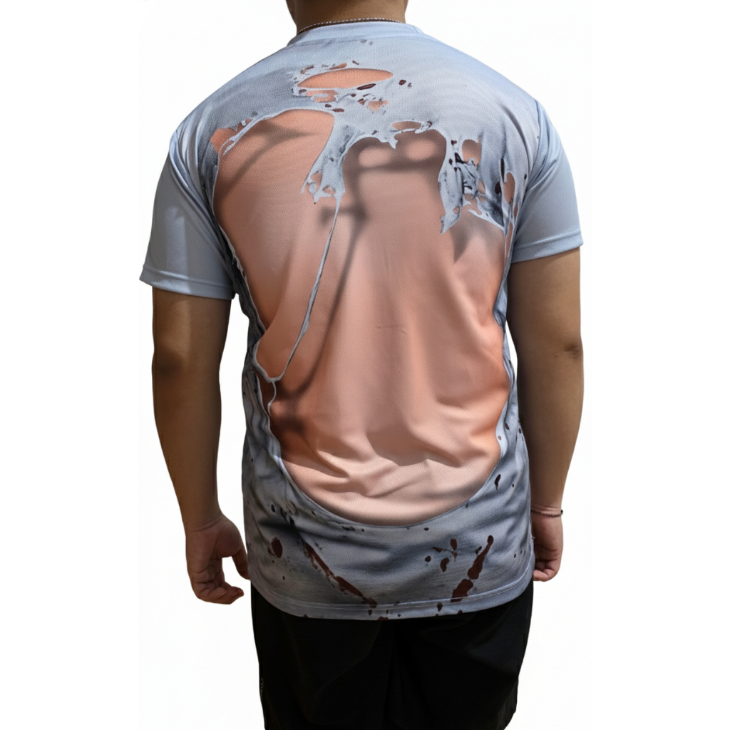 // TIPE 2 KAOS PRIA PRINT SUBLIMASI MOTIF SOBEK-SOBEK KEROK MASUK ANGIN // XTREME-STORE