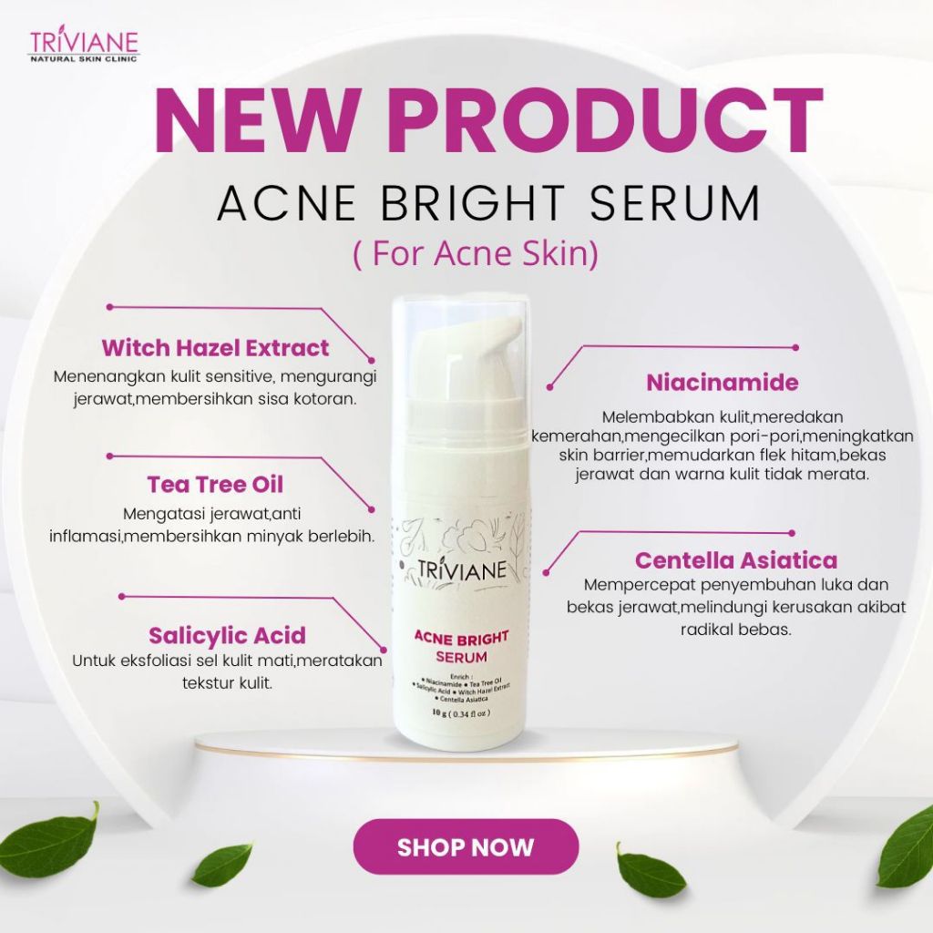 [BPOM]  Triviane Acne Bright Serum by Triviane Natural Skin Clinic
