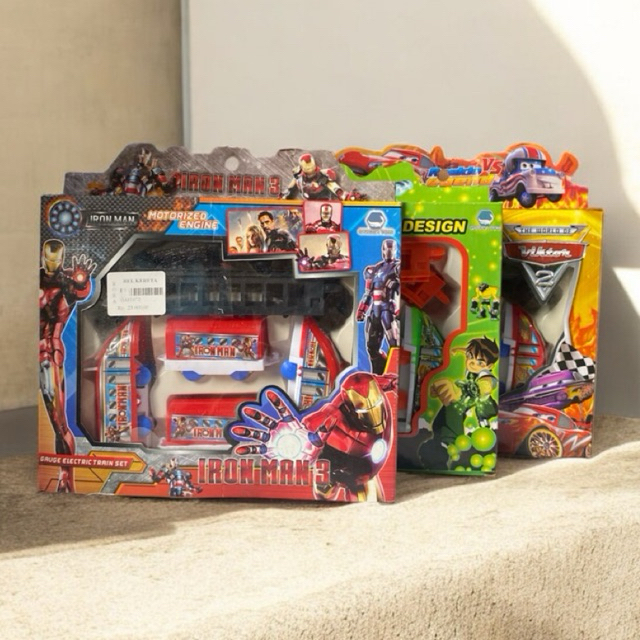 rel kereta api ( satu set ) mainan klasik anak anak