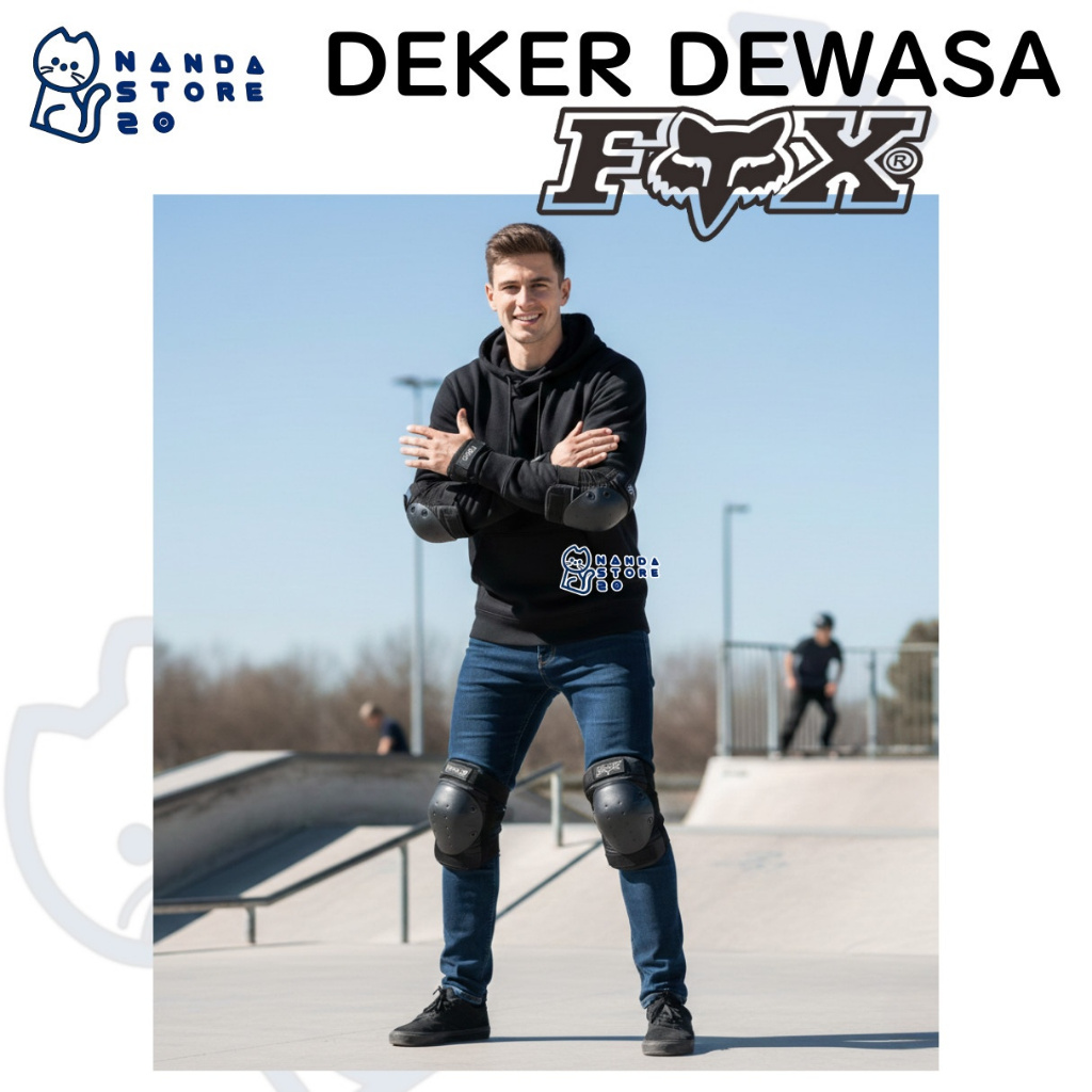 Decker Fox Dekker Fox Deker Pelindung Lutut Kaki dan Siku Tangan