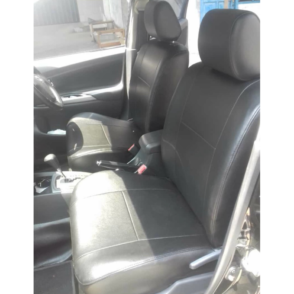 SARUNG SANDARAN KEPALA MONITOR TV ALL MOBIL BAHAN KULIT SINTETIS