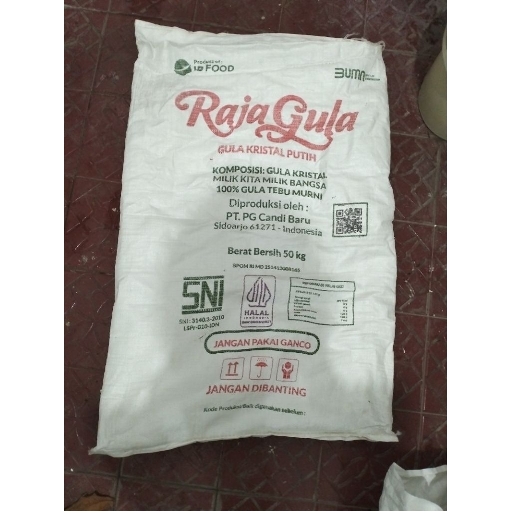 sak gula 50 kg bekas