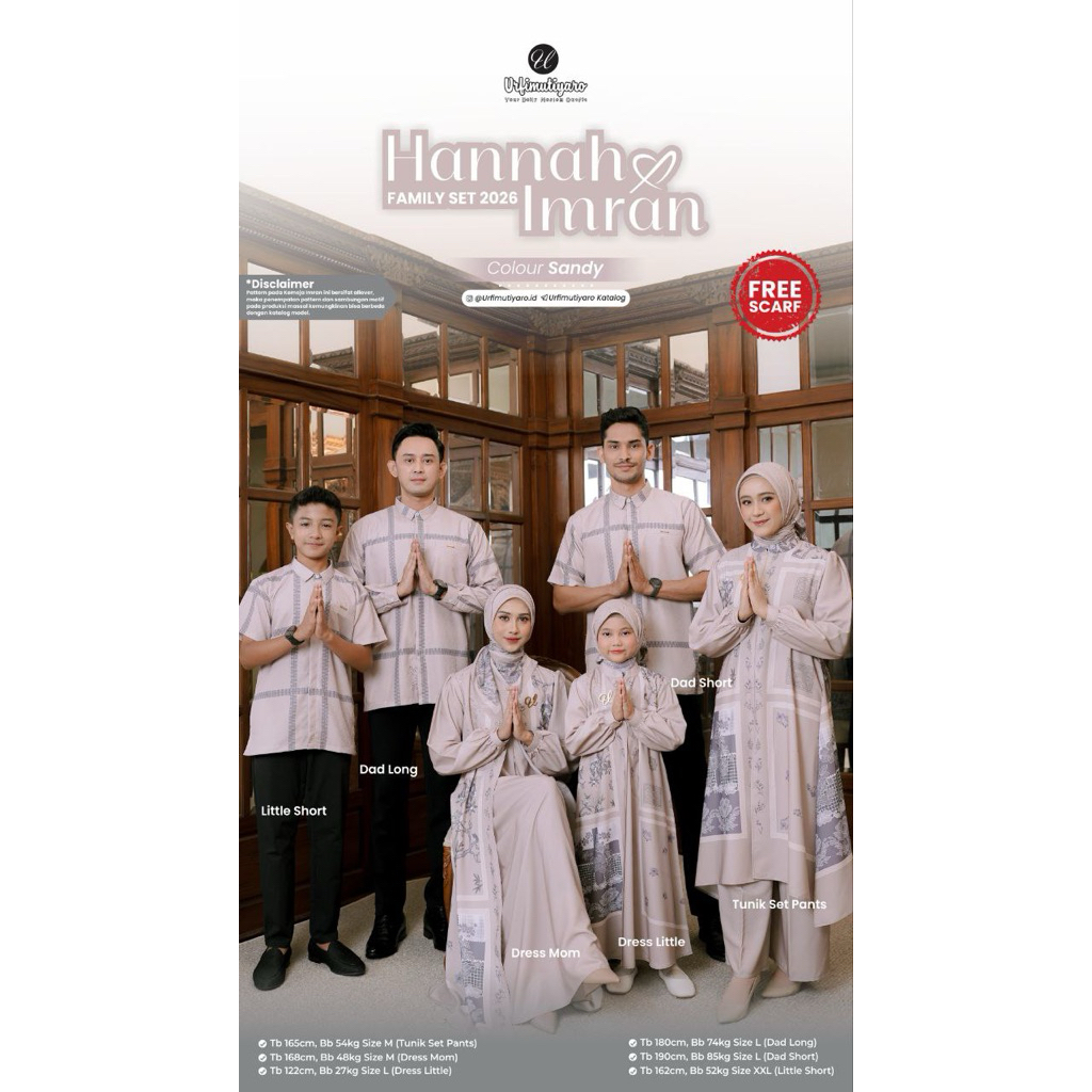 READY SIAP KIRIM HANNAH X IMRAN BY URFIMUTIYARO