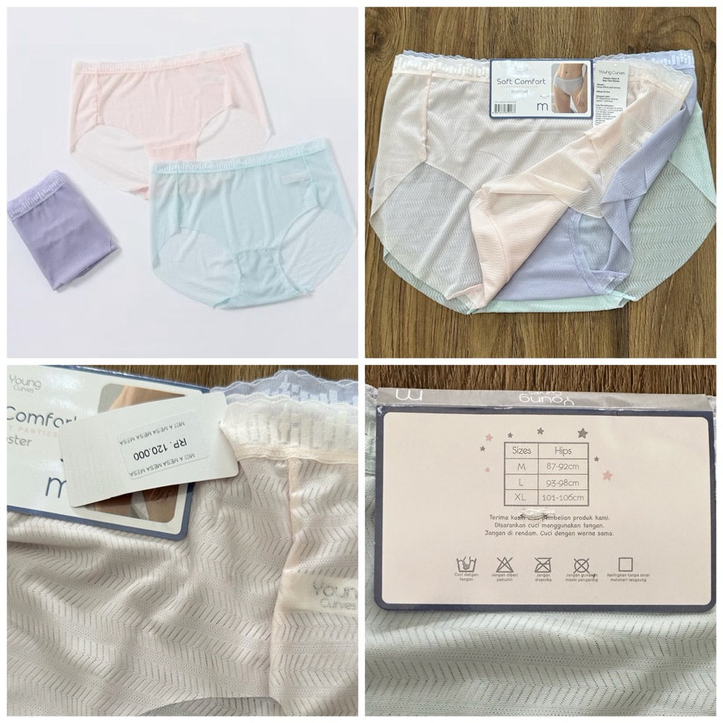Young curves panty pack C04-100639 seamless mix warna