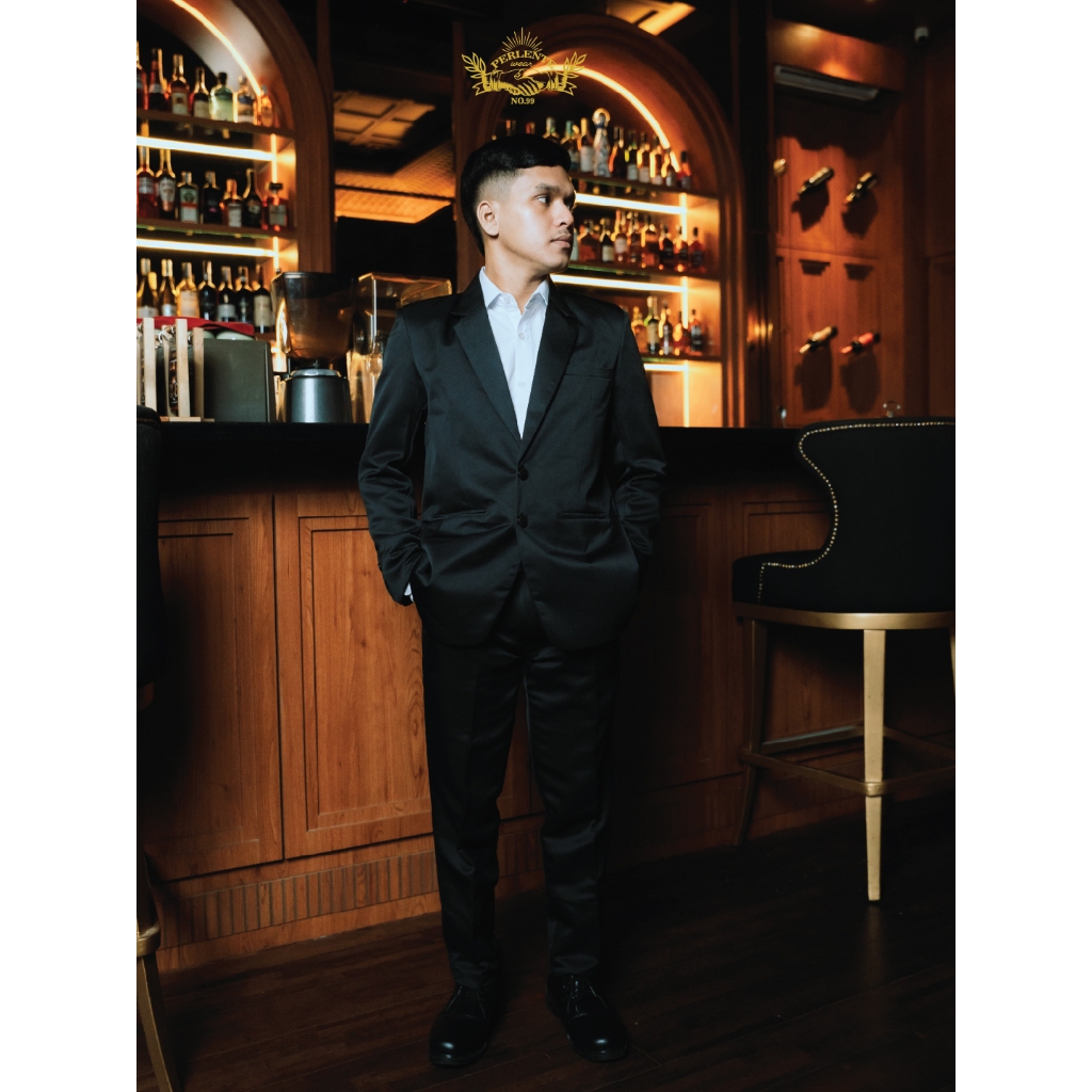 Set Jas & Celana Hitam Pria Noir Executive | Elegan Premium Formal