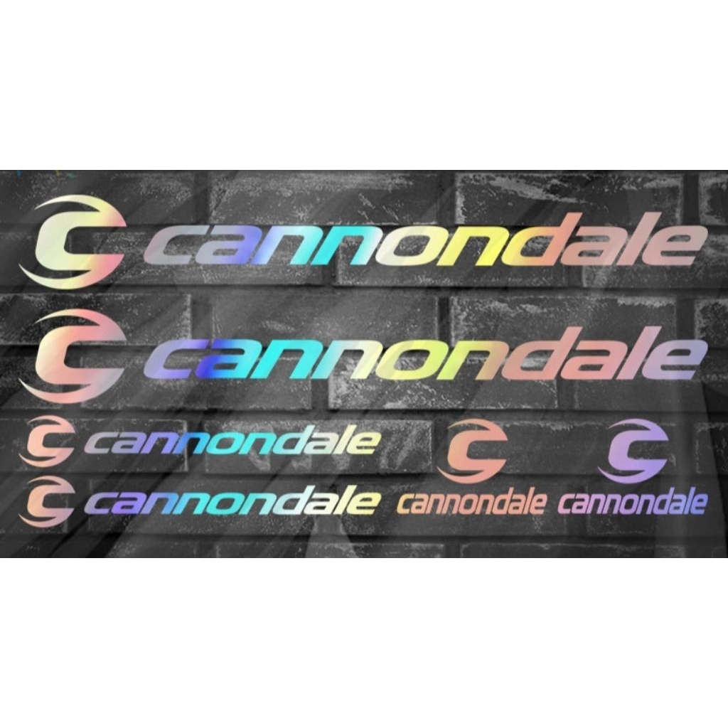 Cutting stiker sepeda cannondale